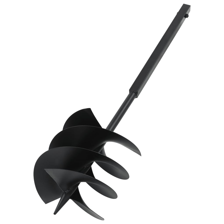 Ground Drill with Handle 250 mm Steel Black