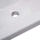 Built-in Basin 42x39x18 cm Ceramic White - Rear View