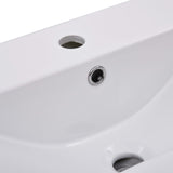 Built-in Basin 61x39.5x18.5 cm Ceramic White - 45-Degree Angle