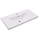 Built-in Basin 81x39.5x18.5 cm Ceramic White - Front View
