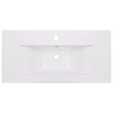 Built-in Basin 81x39.5x18.5 cm Ceramic White - Top-Down View