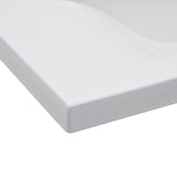 Built-in Basin 81x39.5x18.5 cm Ceramic White - 45-Degree Angle