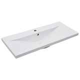 Built-in Basin 91x39.5x18.5 cm Ceramic White - Front View