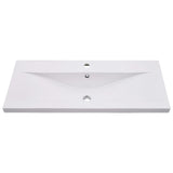Built-in Basin 91x39.5x18.5 cm Ceramic White - Side View