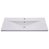 Built-in Basin 101x39.5x18.5 cm Ceramic White - Side View