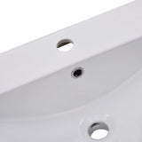 Built-in Basin 101x39.5x18.5 cm Ceramic White - 45-Degree Angle