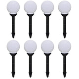 Outdoor Pathway Lamps 8 pcs LED 15 cm with Ground Spike
