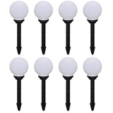 Outdoor Pathway Lamps 8 pcs LED 15 cm with Ground Spike