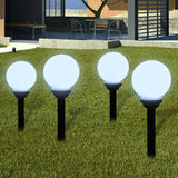 Outdoor Pathway Lamps 8 pcs LED 15 cm with Ground Spike - Side View