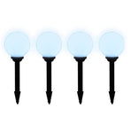 Outdoor Pathway Lamps 8 pcs LED 15 cm with Ground Spike