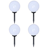 Outdoor Pathway Lamps 4 pcs LED 30 cm with Ground Spike