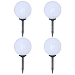 Outdoor Pathway Lamps 4 pcs LED 30 cm with Ground Spike