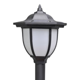 Solar Lights 4 pcs with Chain Fence and Poles - Rear View