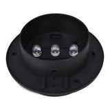 Outdoor Solar Fence Lamps 12 pcs LED Black
