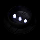Outdoor Solar Fence Lamps 12 pcs LED Black - Close-Up Angle