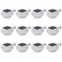Outdoor Solar Fence Lamps 12 pcs LED White
