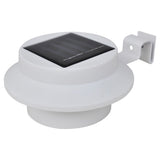 Outdoor Solar Fence Lamps 12 pcs LED White - Side View