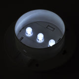 Outdoor Solar Fence Lamps 12 pcs LED White - Rear View