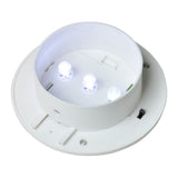 Outdoor Solar Fence Lamps 12 pcs LED White - Close-Up Angle
