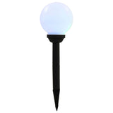 Outdoor Solar Lamps 8 pcs LED Spherical 15 cm RGB - Top-Down View