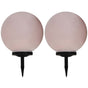 Outdoor Solar Lamps 2 pcs LED Spherical 40 cm RGB