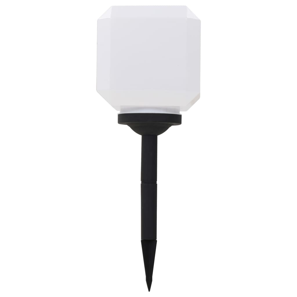 Outdoor Solar Lamps 6 pcs LED Cubic 20 cm White