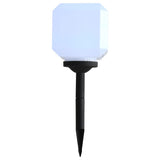 Outdoor Solar Lamps 6 pcs LED Cubic 20 cm White - Top-Down View