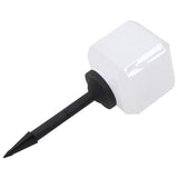 Outdoor Solar Lamps 6 pcs LED Cubic 20 cm White - Rear View
