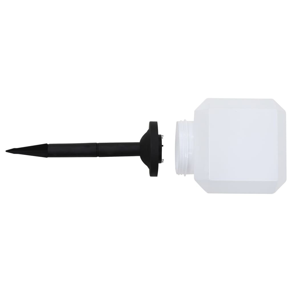 Outdoor Solar Lamps 6 pcs LED Cubic 20 cm White