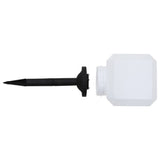 Outdoor Solar Lamps 6 pcs LED Cubic 20 cm White