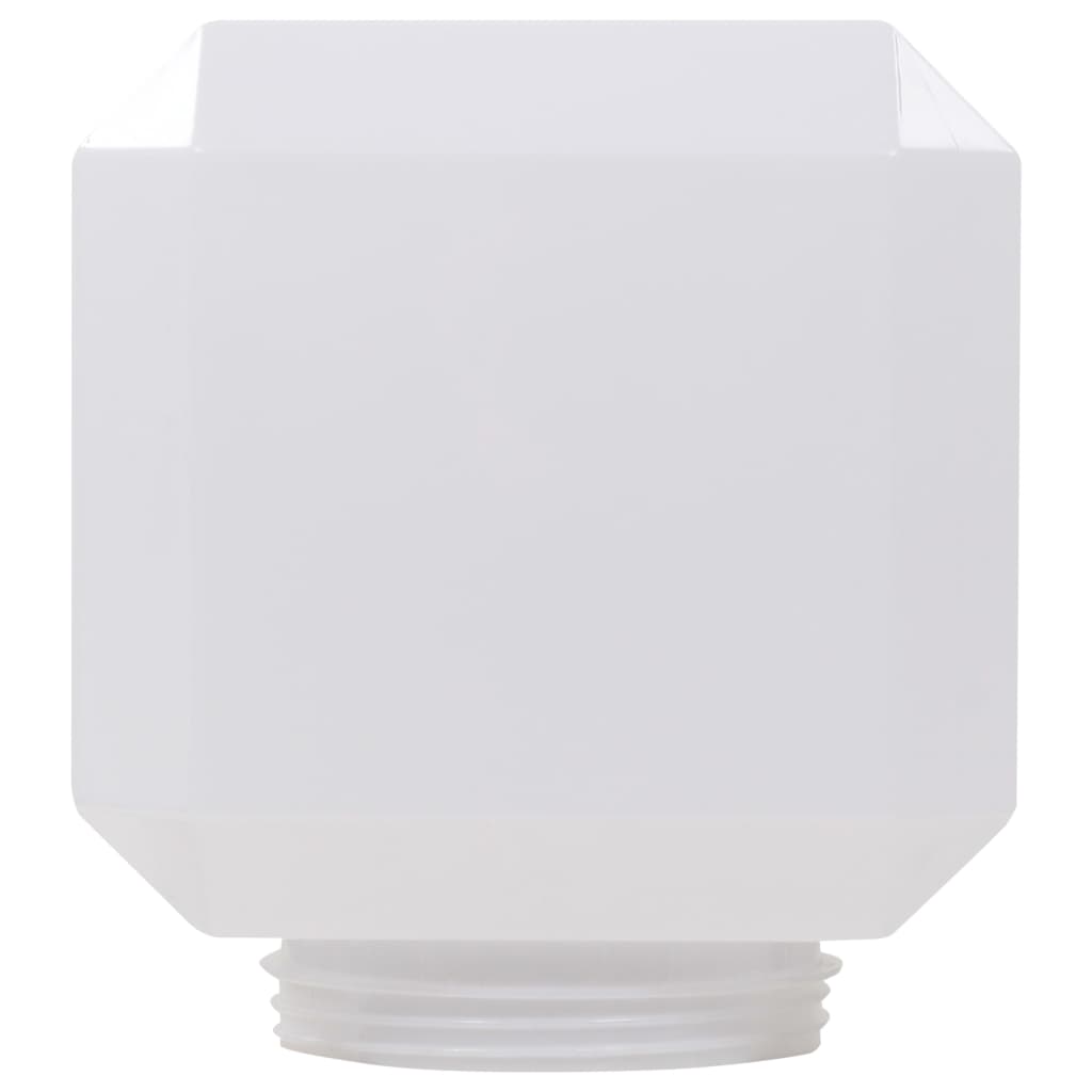 Outdoor Solar Lamps 6 pcs LED Cubic 20 cm White