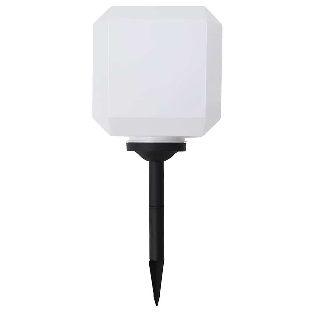 Outdoor Solar Lamps 4 pcs LED Cubic 20 cm RGB