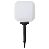 Outdoor Solar Lamps 4 pcs LED Cubic 20 cm RGB - Front View