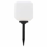 Outdoor Solar Lamps 4 pcs LED Cubic 20 cm RGB - Side View