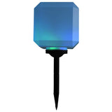 Outdoor Solar Lamps 4 pcs LED Cubic 20 cm RGB