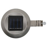 Outdoor Solar Lamps 12 pcs LED Round 12 cm White - Top-Down View