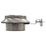 Outdoor Solar Lamps 12 pcs LED Round 12 cm White - 45-Degree Angle