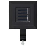 Outdoor Solar Lamps 12 pcs LED Square 12 cm Black - 45-Degree Angle