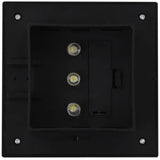Outdoor Solar Lamps 12 pcs LED Square 12 cm Black - Low Angle