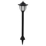 Outdoor Solar Lamps 6 pcs LED Black