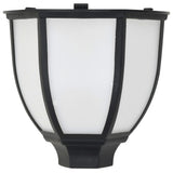 Outdoor Solar Lamps 6 pcs LED Black - Close-Up Angle