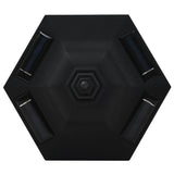 Outdoor Solar Lamps 6 pcs LED Black - Low Angle