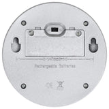 Outdoor Solar Wall Lamps LED 24 pcs Round Silver - Close-Up Angle