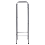 Storage Shelf for 3 Crates Silver 50x33x116 cm Steel