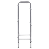 Storage Shelf for 3 Crates Silver 50x33x116 cm Steel - Top-Down View