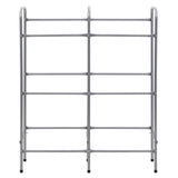 Storage Shelf for 6 Crates Silver 96x33x116 cm Steel