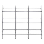 Storage Shelf for 9 Crates Silver 145x33x116 cm Steel