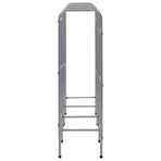Storage Shelf for 9 Crates Silver 145x33x116 cm Steel