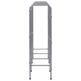 Storage Shelf for 9 Crates Silver 145x33x116 cm Steel - Top-Down View