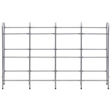 Storage Shelf for 12 Crates Silver 190x33x116 cm Steel